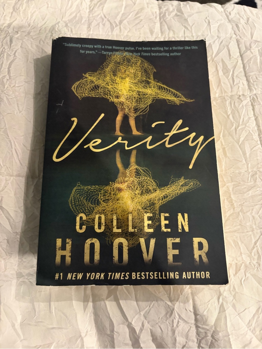 Verity Paperback - Black and Yellow Cover